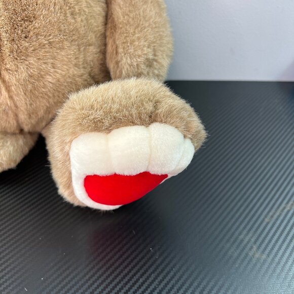 Vintage Holiday Mouse Plush WalMart 1996 Large 22" Plaid Collar Ear Bow - Picture 4 of 10